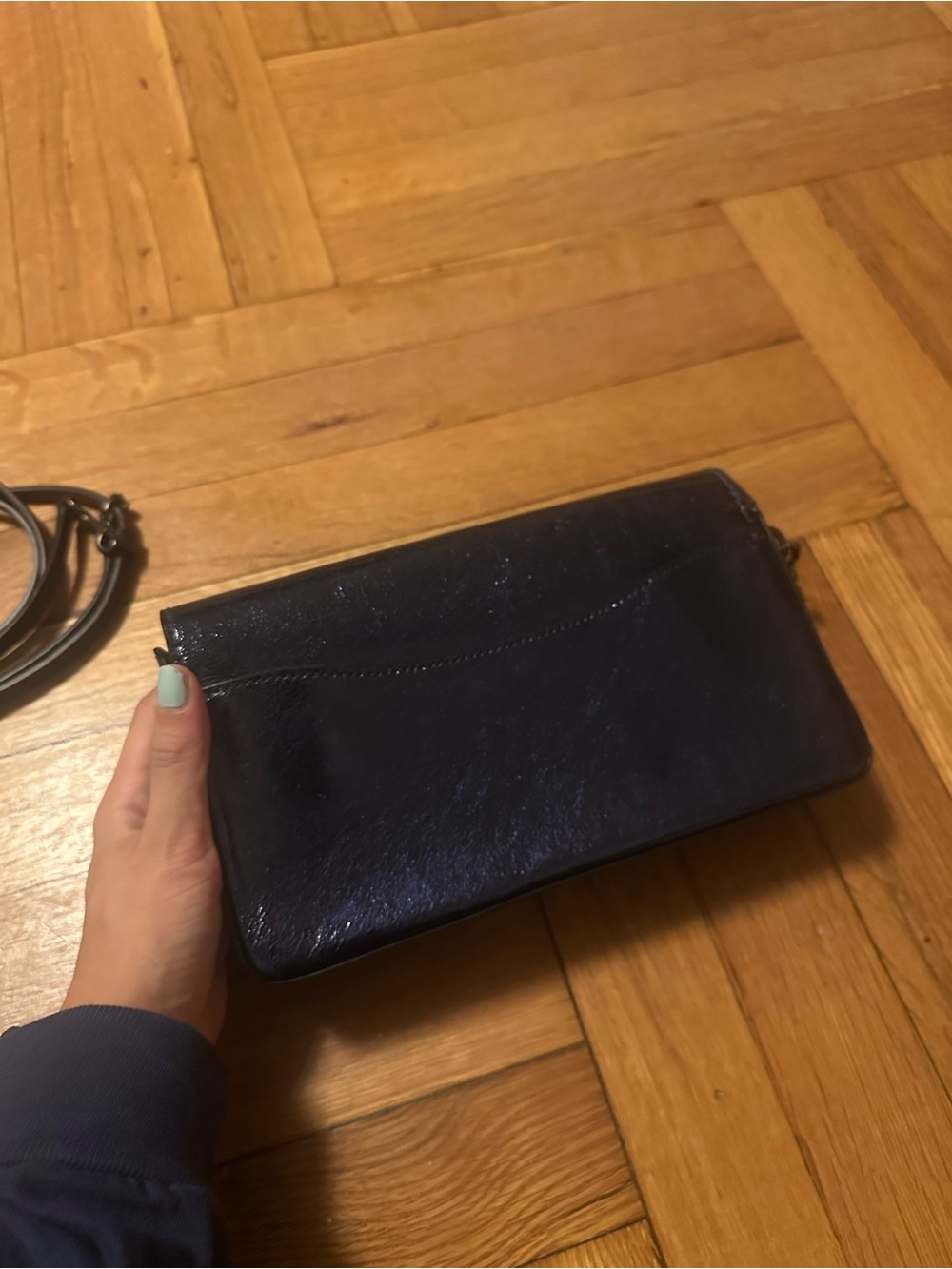 Coach ReLoved Dinky bag
Star & Number Studs - Navy crinkle leather - Picture 7 of 9